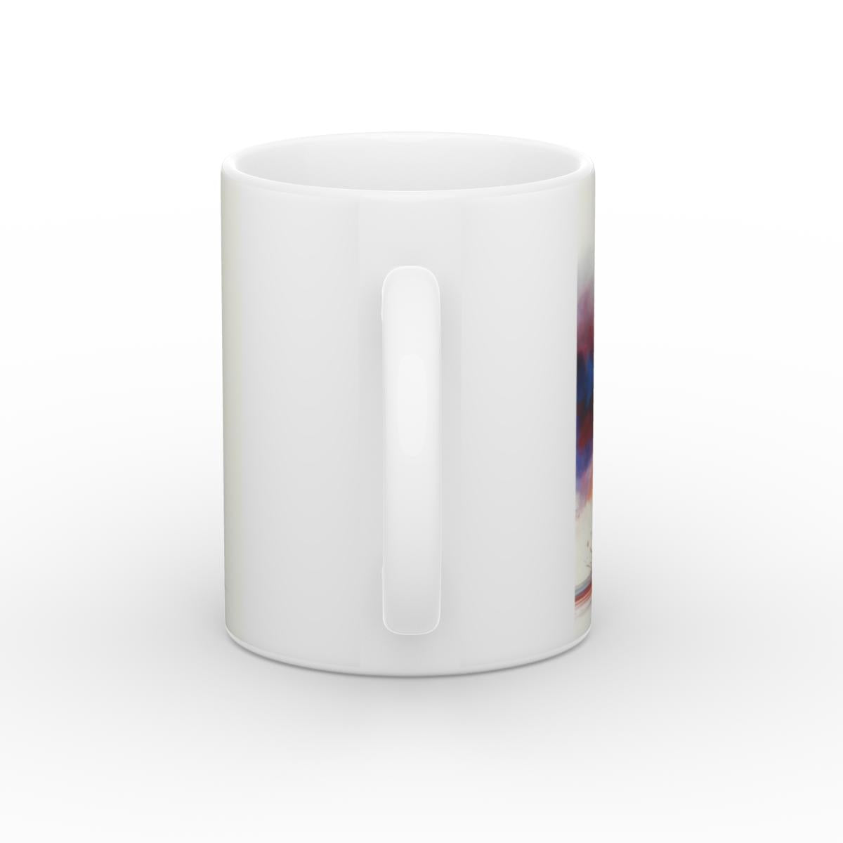 White Glossy Mug-running