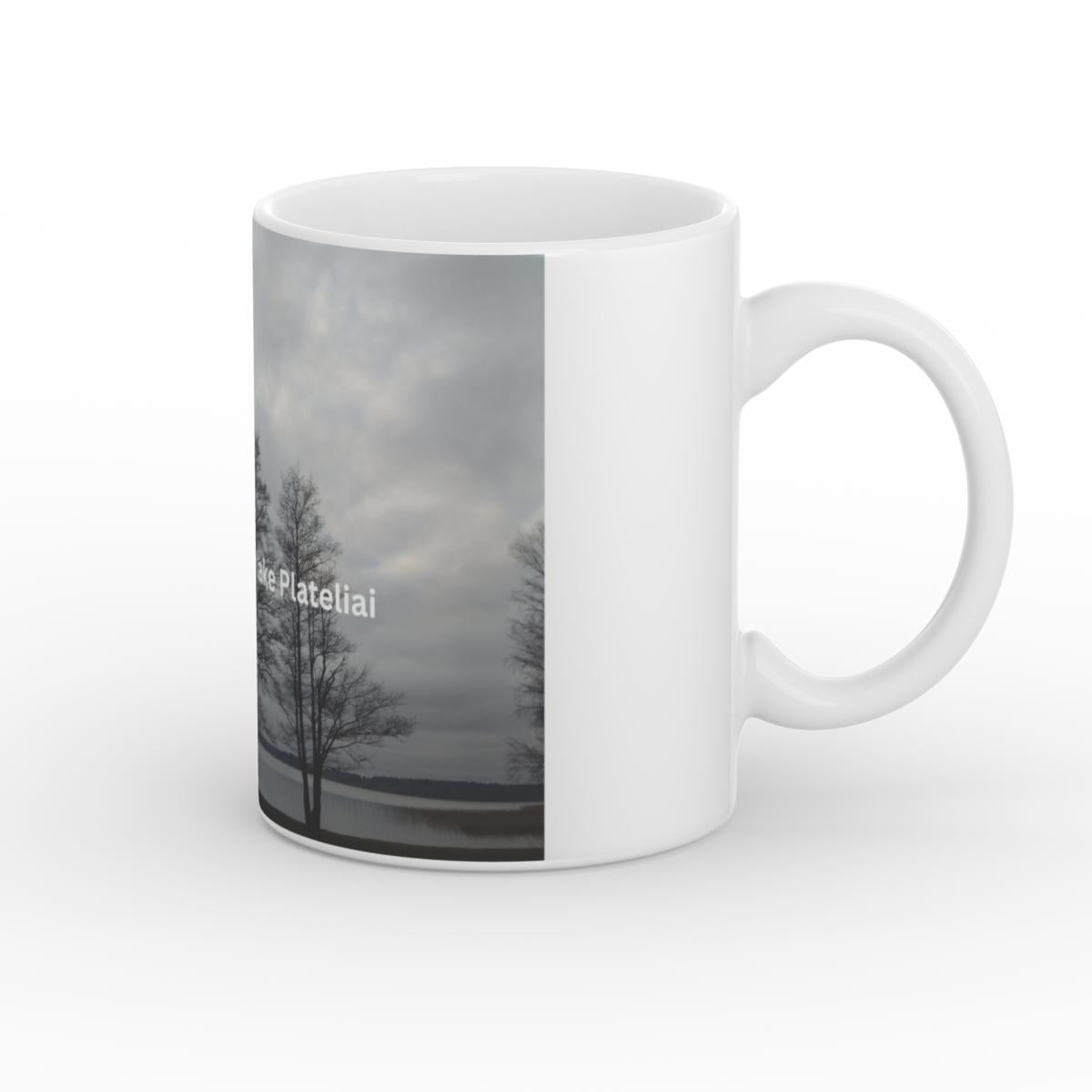 White Glossy Mug-Welcome to Lake Plateliai