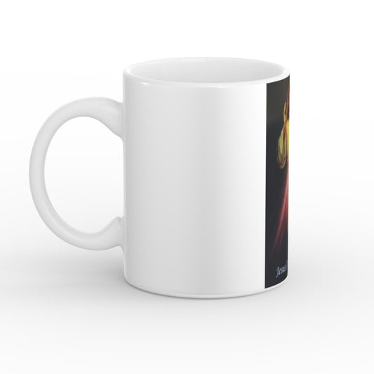 White Glossy Mug-Jesus I Trust in You